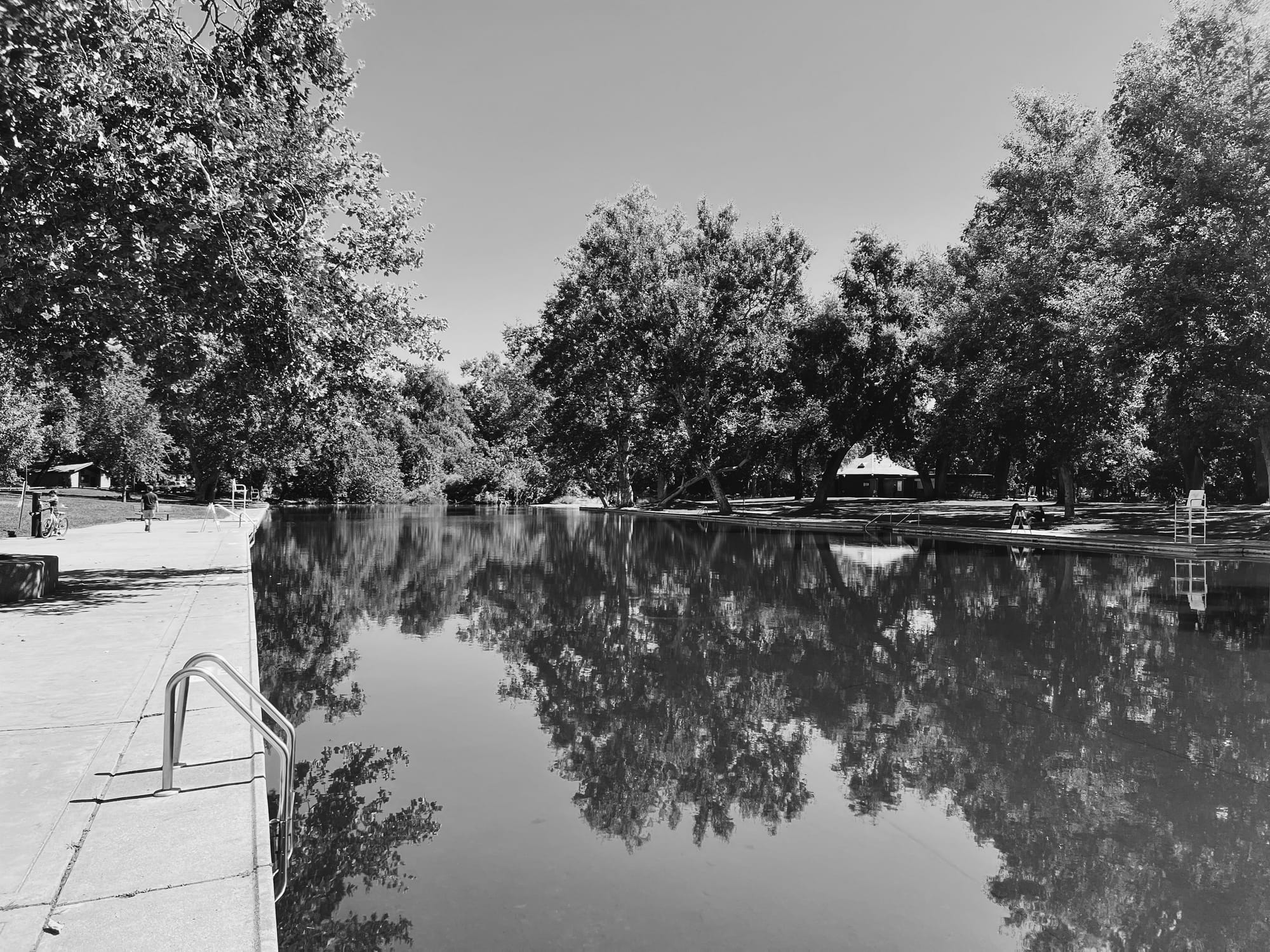 A swimming-pool pilgrimage